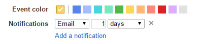 Google Calendar Color Coding and Reminders