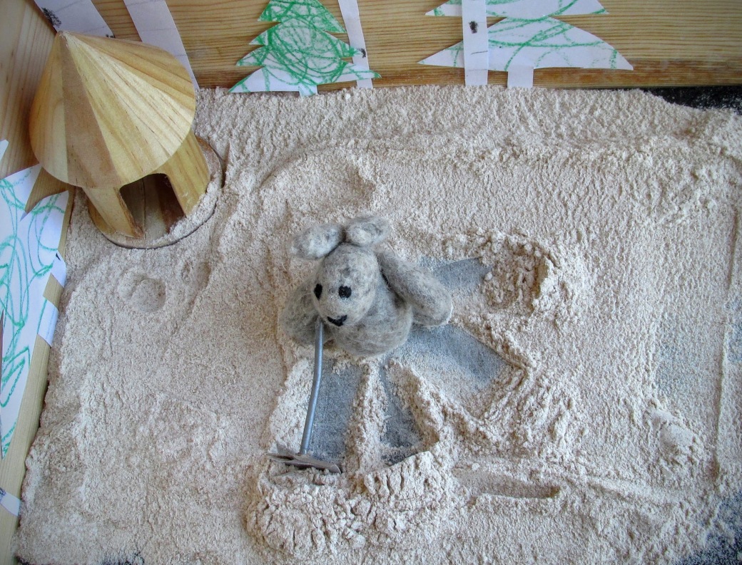 felted wool bunny using efficient snow shoveling techniques